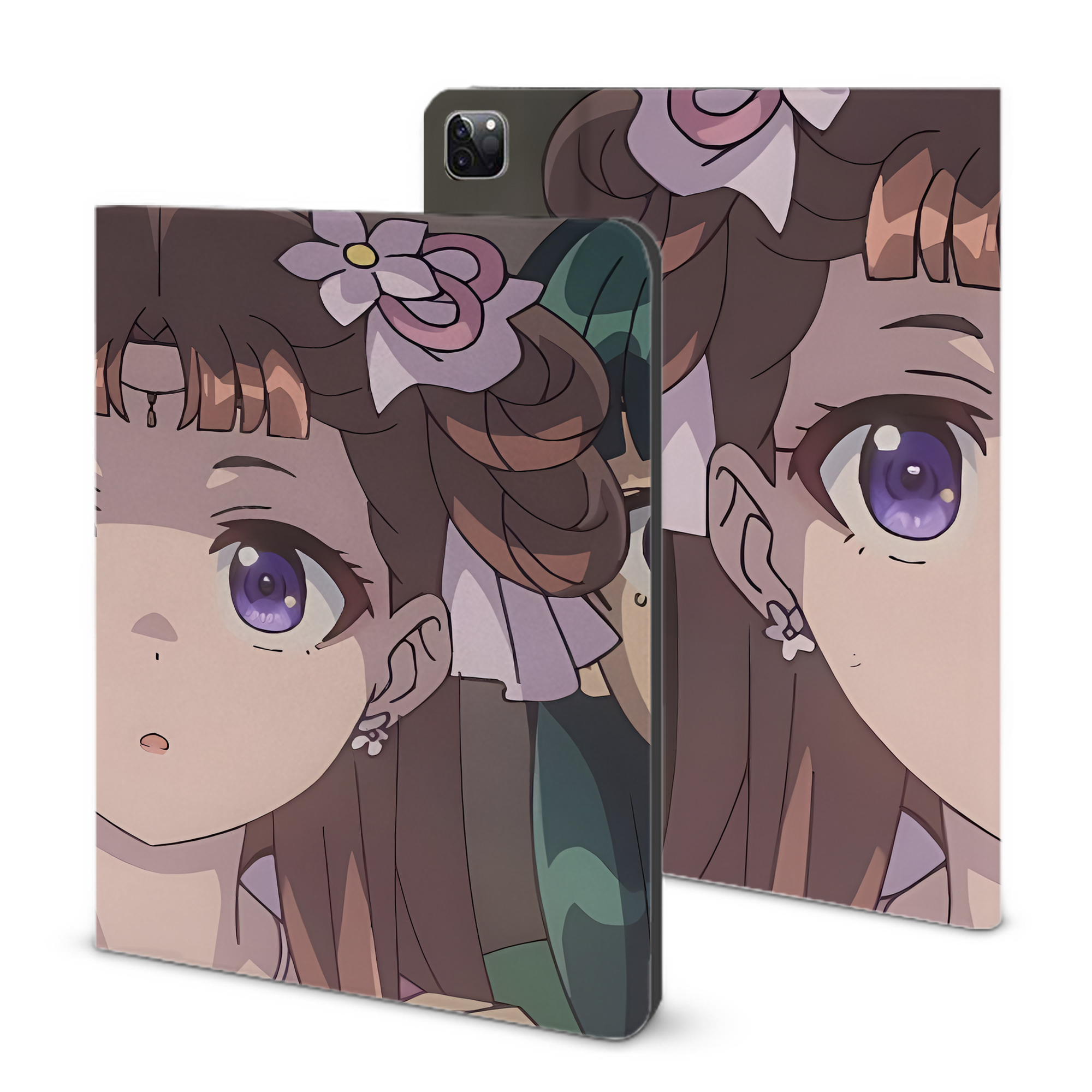 （画像用） 薬屋のひとりごと The Apothecary Diaries IPad ケース ブック型 PUレザー TPU 耐衝撃 軽量 薄型 ペン収納なし 全面保護 IPad 各モデル対応